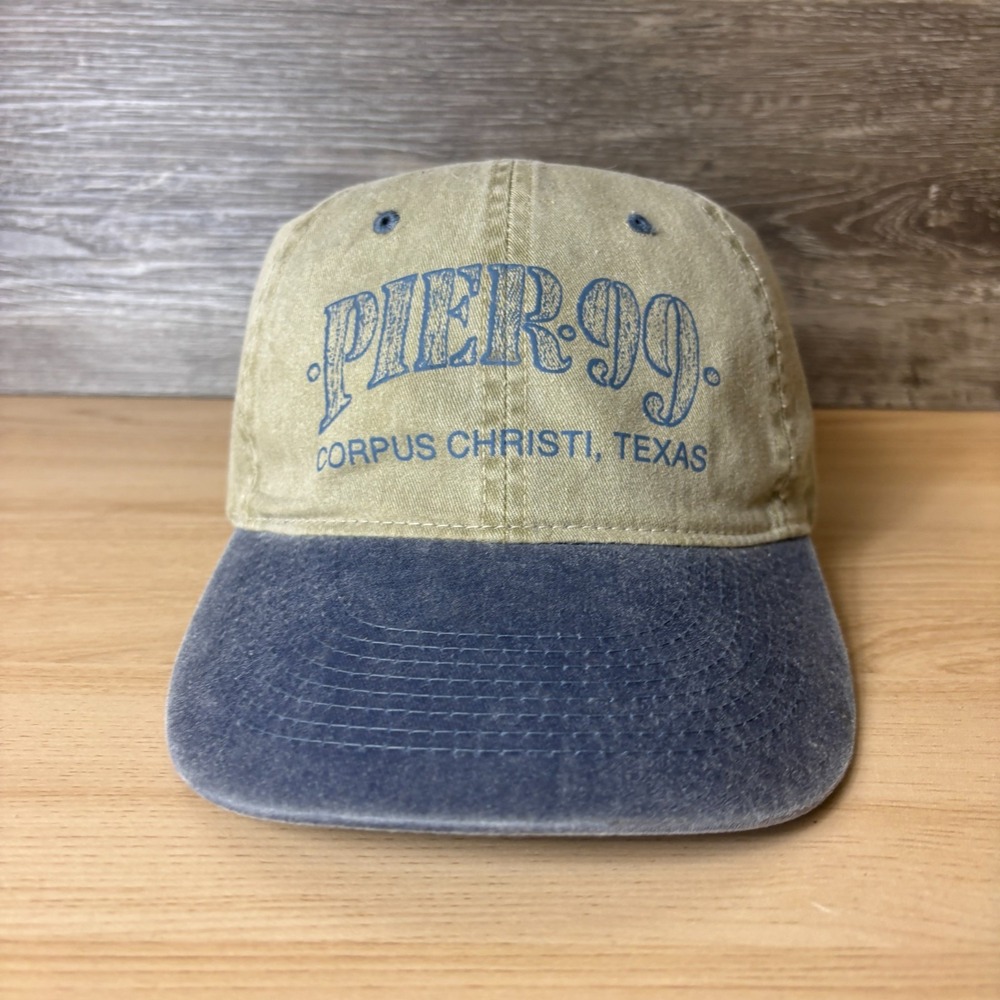Pier 99 Hat Cap Strap Back Brown Corpus Christi Texas Outdoors Adjustable